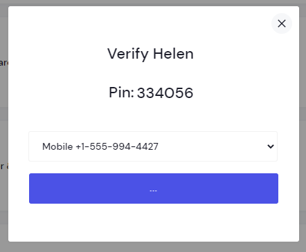 Verify Code Screen